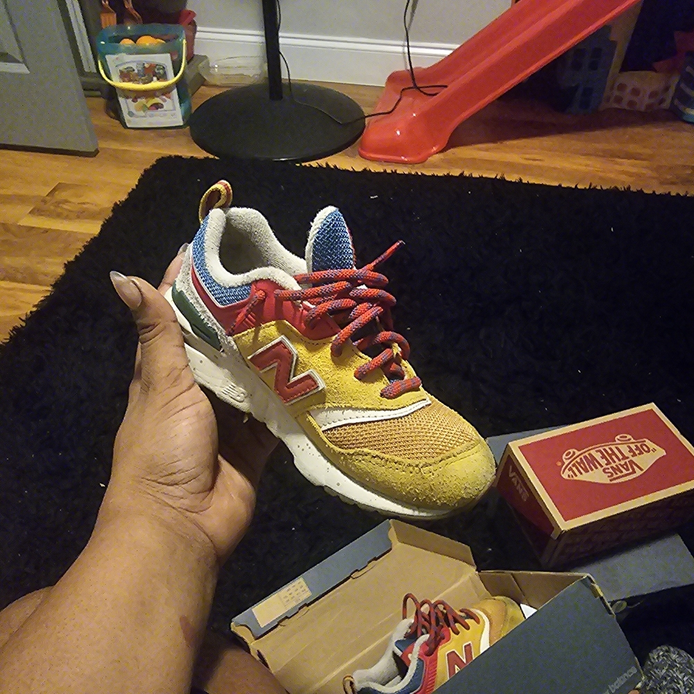Boys New Balance yellow multi